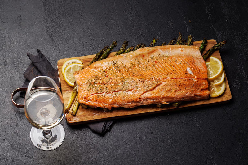 Cedar Plank Maple BBQ Salmon
