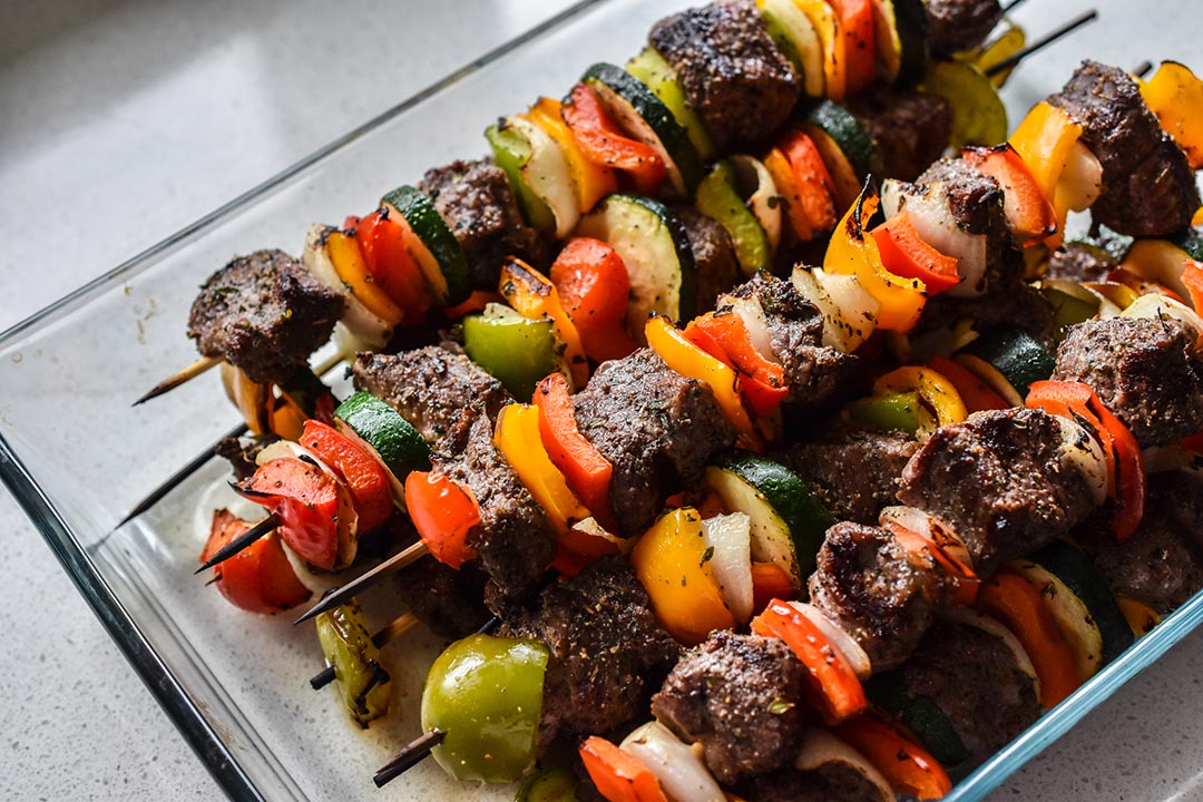 Greek Steak Kabobs