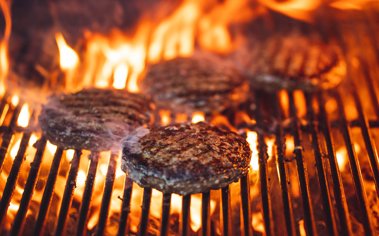 Bison Burgers with Brie, Caramelized Onions and Haskap Jam Recipe