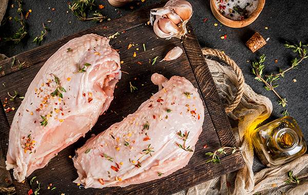 Bone-In, Skin-On Chicken Breast